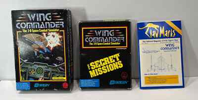 1990 Wing Commanders Simulator & Secret Missions & Claw Marks Playing Guide LOT