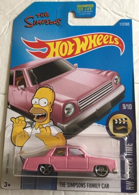 hot wheels simpsons family car 2017