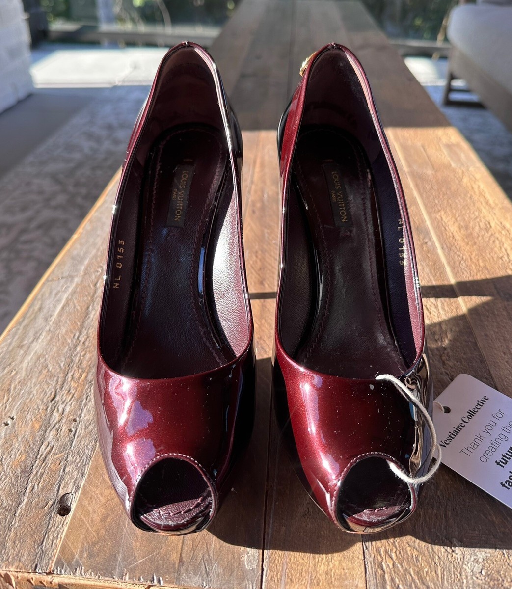 LOUIS VUITTON Padlock Vernis Amarante Patent Leather Oh Really