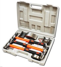 New 7pcs Fender Hammer Auto Body Repair Kit Dolly Case New 7pcs Fender Hammer Auto Body Repair Kit Dolly Case
