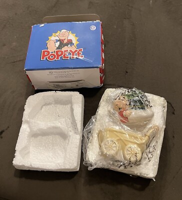 Popeye Sweet Pea In Stroller Magnetic Ceramic Salt & Pepper Shakers Westland