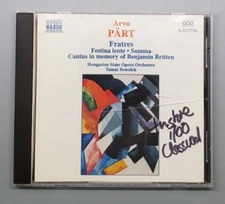 Fratres / Festina Lente / Summa / Cantus by Tam S Benedek (CD, 1997)