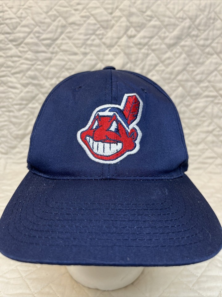Cleveland Indians GCC Brand MLB Baseball Blue Vintage SnapBack Hat Cap
