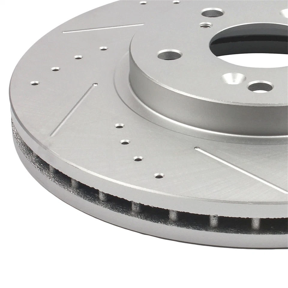 Front Rear Drilled Rotors & Brake Pads Kit For 2003-05 06 2007 2008 Honda Pilot Foto 2 de 4