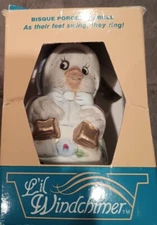 Jasco Lil Windchimer Bisque Porcelain Bell  NIP