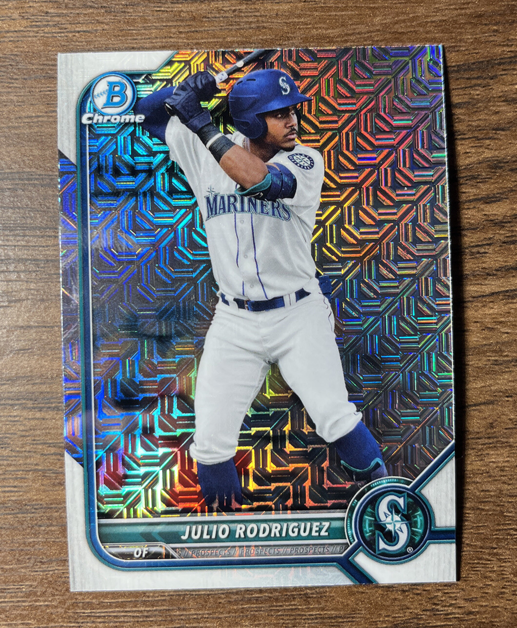 Julio Rodriguez 2022 Bowman Chrome MOJO Refractor Seattle Mariners #BCP-45 HOT!