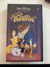 VHS LA BELLA E LA BESTIA Originale Walt Disney Cartoni Bambini Collezioni
