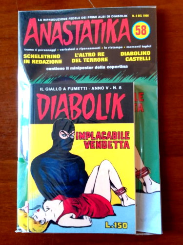 Diabolik Anastatika 58-IMPLACABILE VENDETTA-N°8 del 1966-Nuovo - Foto 1 di 1