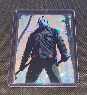 Friday the 13th Jason Vorhees Custom Holographic Refractor Art Card