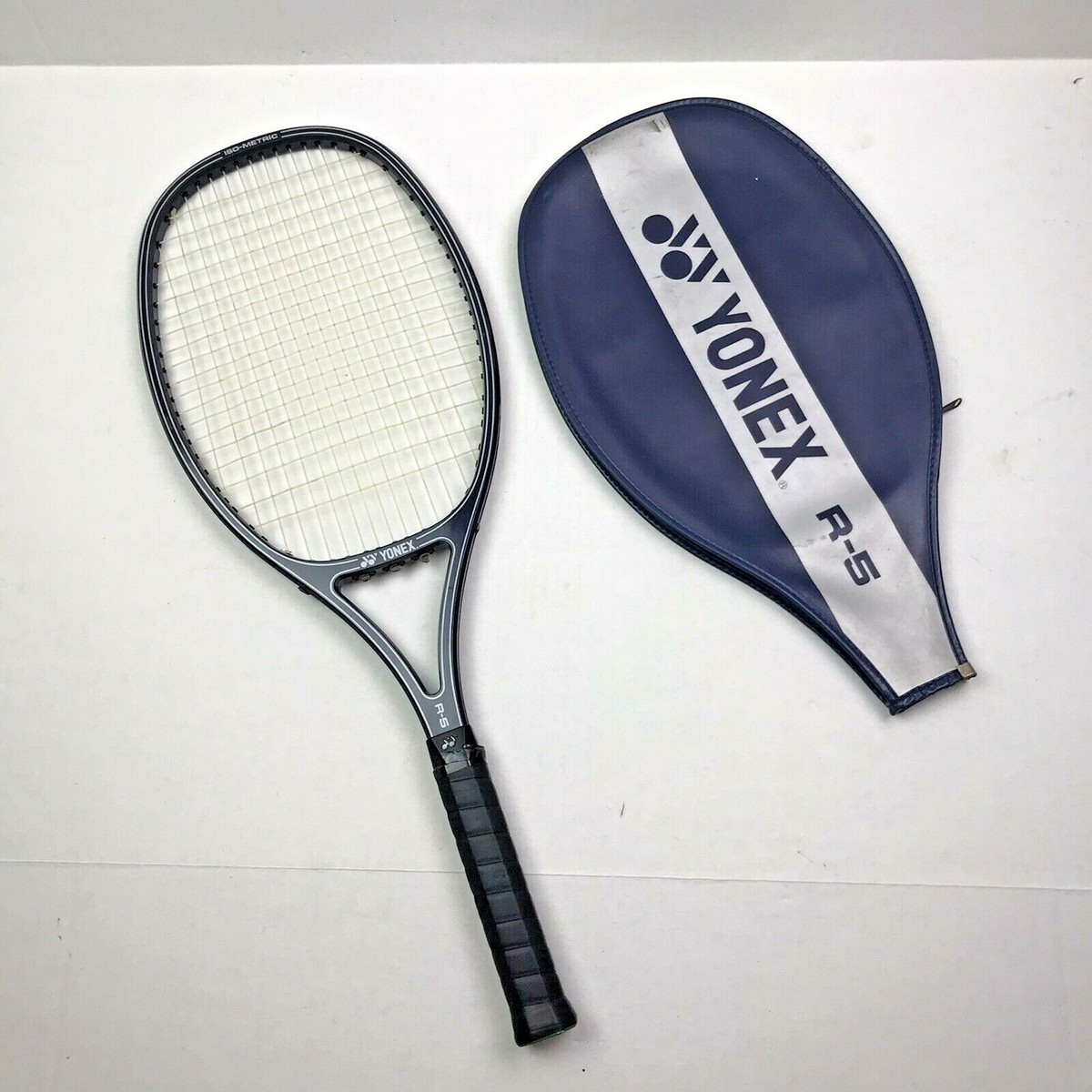 YONEX R-5 Tennis Racket Grip 3/8 light EUC w case iso metric