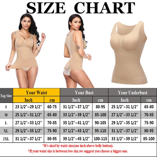 New Ladies Women Seamless Control Vest Body Shaper Shape Wear Under Wear - Bild 22 von 23