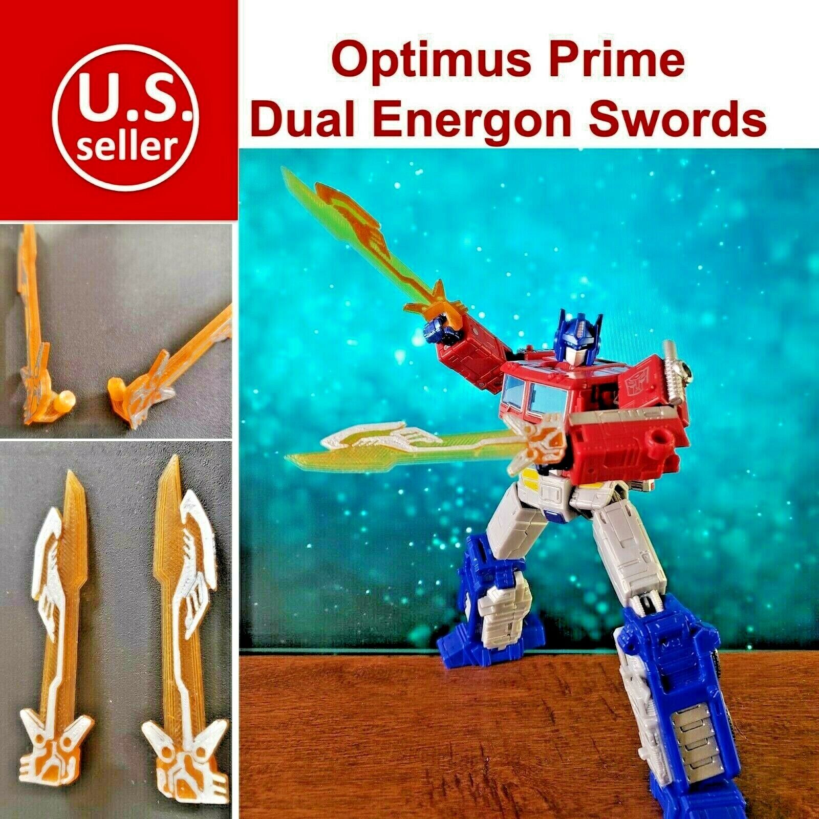 Dual Energon Sword for Optimus Prime Upgrade Kit Transformers Kingdom TF-Lab