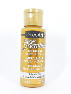 DecoArt Dazzling Metallics Acrylfarbe 59ml DA263 Splendid Gold