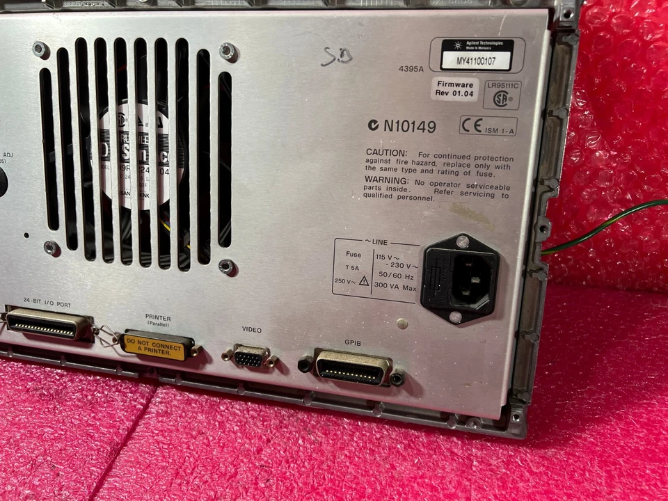 HP 4395A Spectrum Rear Panel E4970-66533 B-3704 E4970-66532 A-3607 - Image 4 of 4