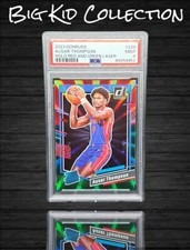 2023-24 Donruss Ausar Thompson Rc Rated Rookie Red & Green Laser Holo #'D/75 
