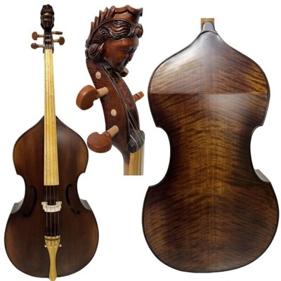 Baroque Style profession Maestro 4 strings 27'' viola da gamba, angel scroll