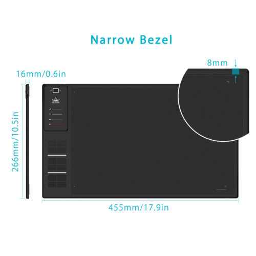 Huion WH1409 V2 kabelloses Grafiktablett Zeichnen Akku frei Stift Neigung Unterstützung - Bild 5 von 8
