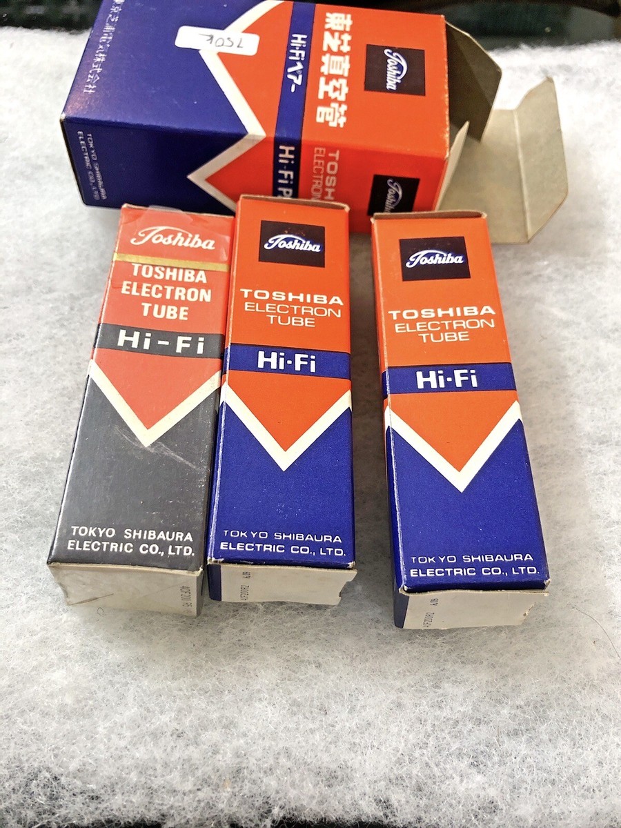 Lot De 9 Tubes 6RA3 Toshiba Japan – Power Triode, Plaque Trouée, Neufs