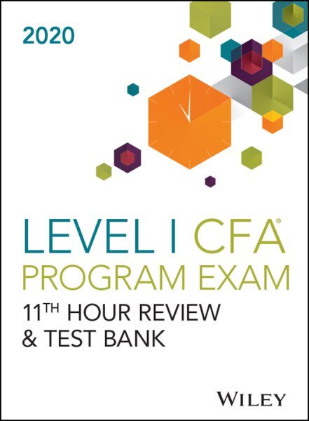 Wileys Level I CFA Program 11th Hour Guide + Test Bank 2020, Paperback by Wil...-image
