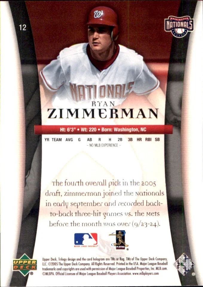 2005 Upper Deck TRILOGY ⚾ YOU PICK YOUR FAVS ⚾ MLB BASEBALL 🧢 RCs Commons STARS - Image 2 of 4