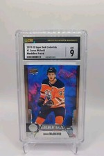 29-20 Upper Deck Credentials Mandelbrot Fractal Connor McDavid #1 MINT 9 Oilers