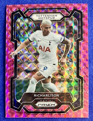 Richarlison 2023-24 Panini Prizm Premier League PINK MOSAIC #129 TOTTENHAM