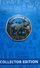 Westminster Tyrannosaurus Rex Dinosaur 50p Coin - Available on eBay