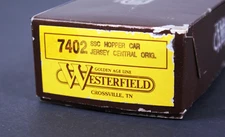 Westerfield HO Scale SSC Hopper Car Jersey Central, Resin Kit #7402, NOS