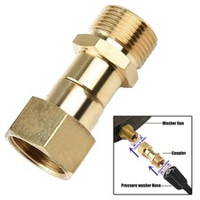 Robuster 360 Grad Drehadapter M22 14 mm f&uuml;r Autowaschanwendungen