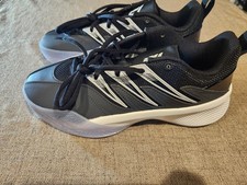 adidas Dame Certified 3 J Boys' Basketball Sneakers Black White JP7661