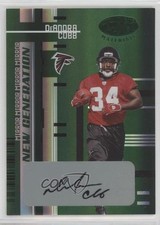 2005 Leaf Certified Materials Mirror Emerald Signatures /5 DeAndra Cobb Auto 0b2