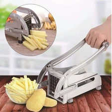 Heavy Duty Stainless Steel French Fry Cutter with Suction Feet for Potatoes