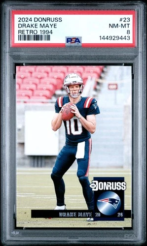 2024 PANINI DONRUSS RETRO 1994 #23 DRAKE MAYE ROOKIE RC PSA 8