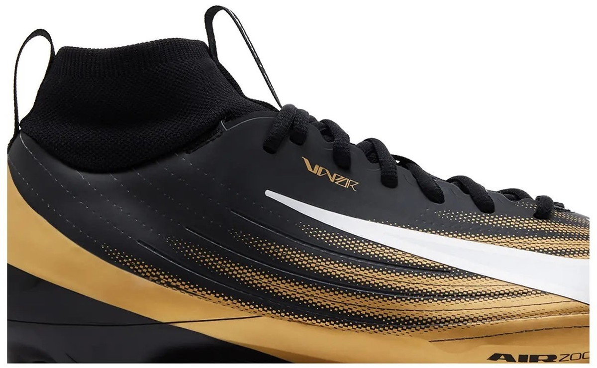 Nike Air Zoom Vapor Pro 1 Football Cleats Black Gold FB3298-003 Men’s Size 9 NEW Nike Zoom Air Vapor Pro 1 Black & Gold Football Cleats Men main image 2