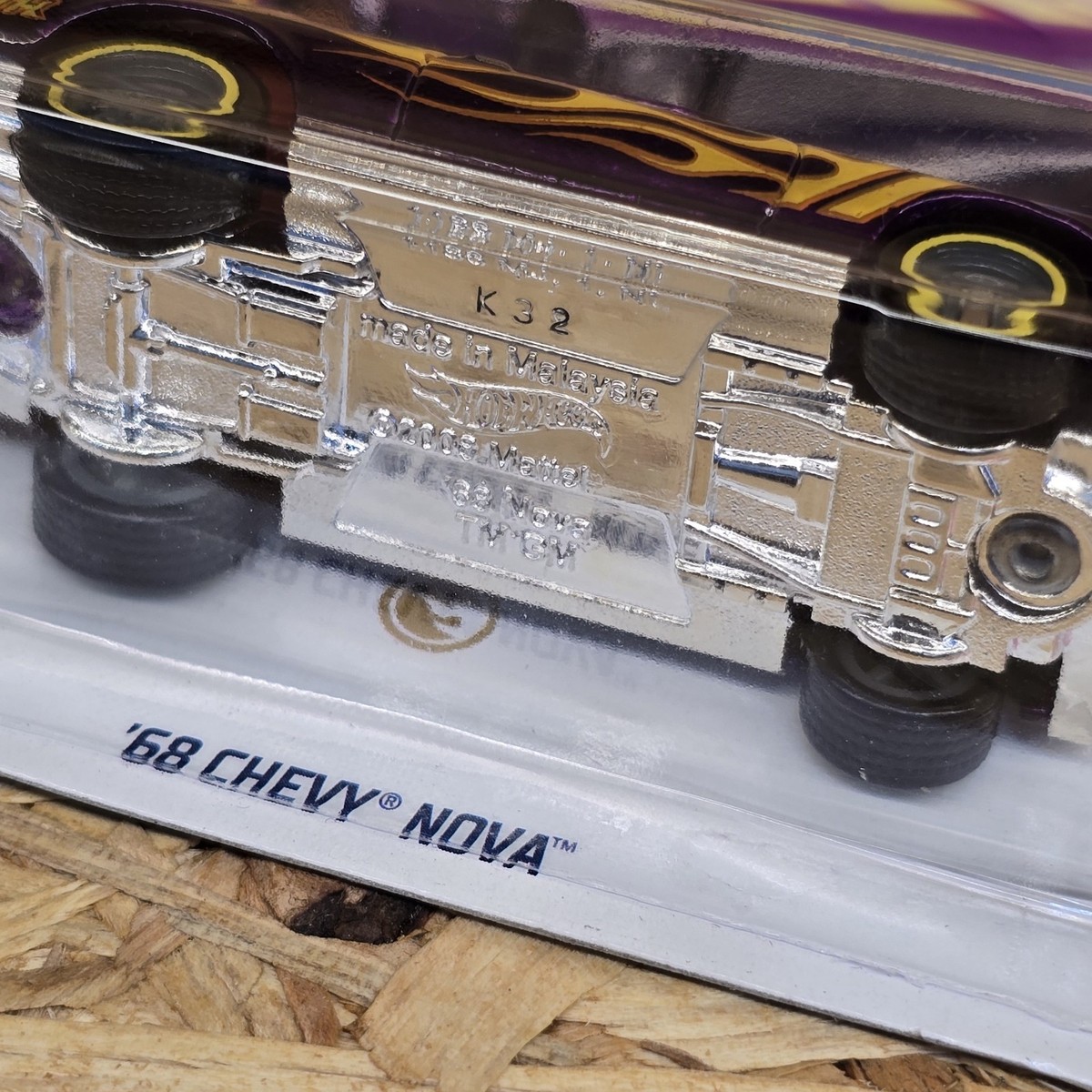 2018 HOT WHEELS '68 CHEVY NOVA HW FLAMES SUPER TREASURE HUNT STH