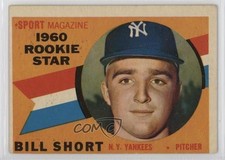 1960 Topps Sport Magazine 1960 Rookie Star Bill Short #142 a5h