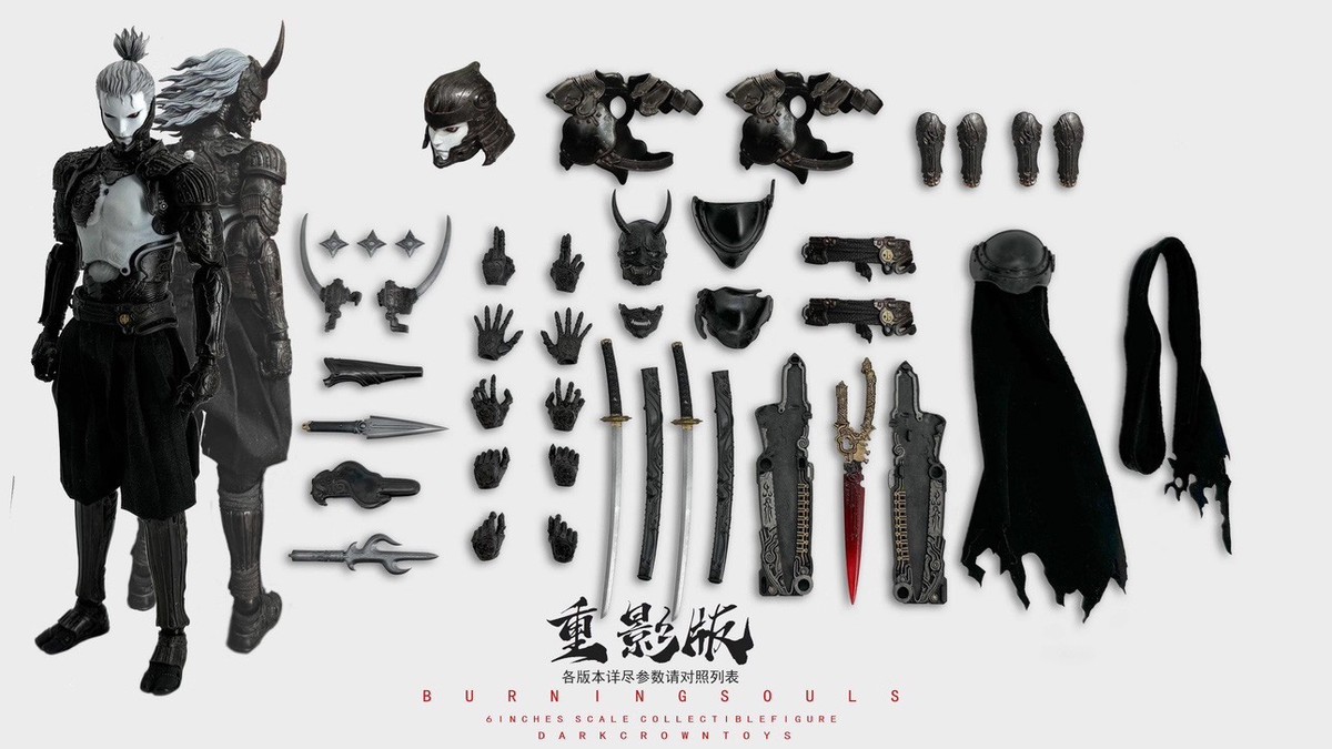 Dark Crown Toys 1/12 Burning Souls Action Figures Model Collection