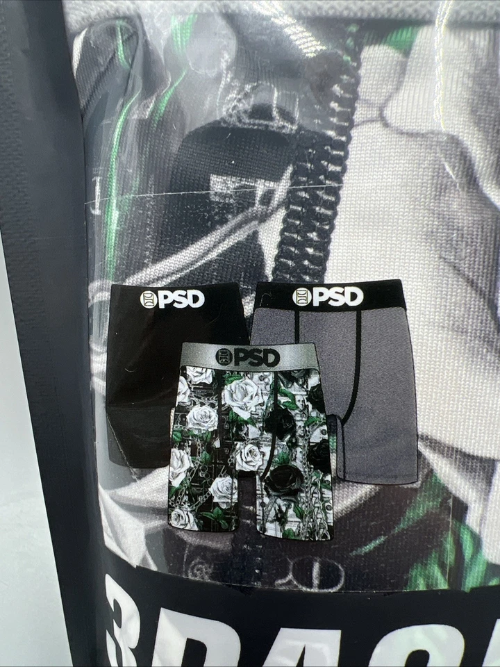 Calzoncillos boxer premium estándar con núcleo de efectivo rosa blanco entrepierna PSD 7", talla M, 32-34" Foto 2 de 4