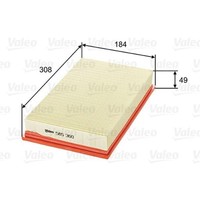 Valeo Luftfilter Filtereinsatz FüR Jaguar XK8 Convertible 4.0 4.2 XJ Daimler