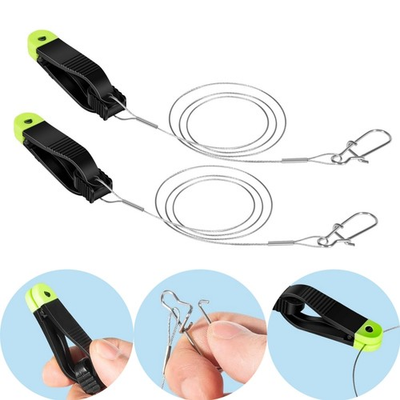 #ad 1181 Mini Power Grip Plus Line Release with 18quot; Leader amp; Cannonball Snap 2 Pack $15.90