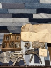 Vintage Locksmith Key Cutting Lot Curtis Indu...