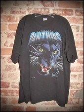 Reprint Carolina Panthers 90s black Graphic T shirt Football NFL Men Women