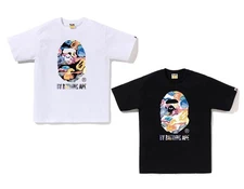A BATHNIG APE Men's ART CAMO BY BATHING APE TEE 1L80110036 z
