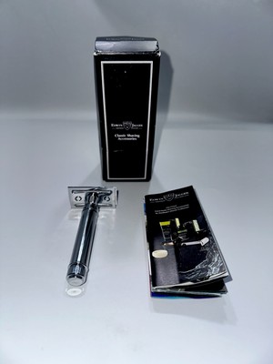 Edwin Jagger DE89LBL Chrome Lined Double Edge Safety Razor-Free Shipping