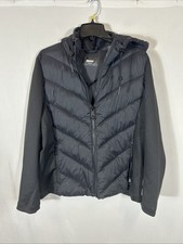 160 DKNY Woman s Hooded Black Puffer Jacket XL