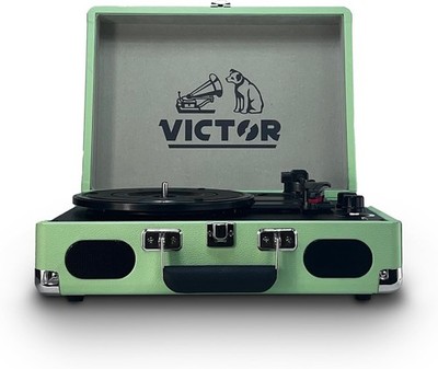 Victor METRO PLUS Portable Rechargeable Bluetooth Suitcase Turntable Record Play