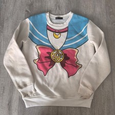 Vintage Sailor Moon Graphic Crewneck Sweatshirt Anime Cosplay Large