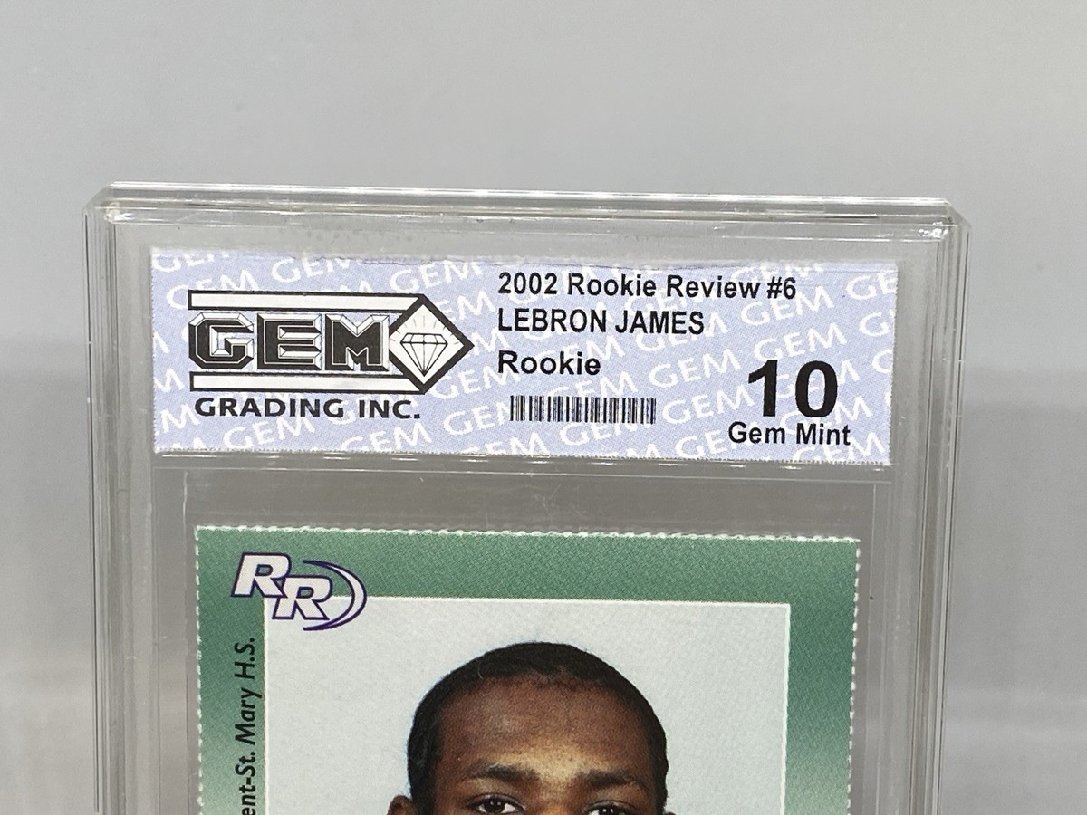 その他 2002 Lebron James Proto SPA GEM MINT 10 Lebron James 2002 Signagrafix Prototype Die Cut High School
