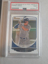 Aaron Judge 2013 Bowman Draft Rookie Card BDPP19 PSA Mint 9 Yankees