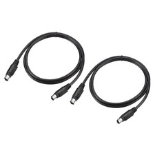 2 PCS PS/2 Mouse Keyboard Extension Cable 6 Pin 3.28 Feet Male to Male PC